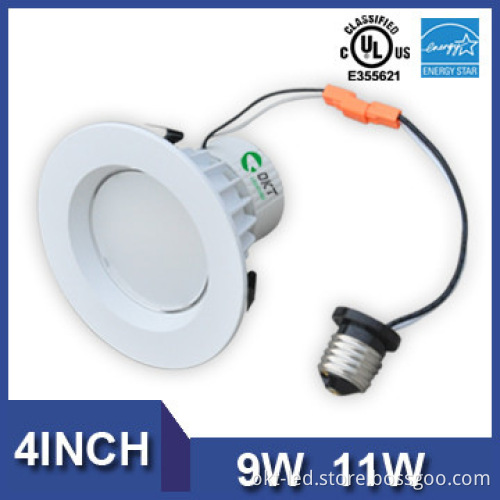 Built-in Driver UL ES Retrofit E26 Dimmable 4inch led ceiling light